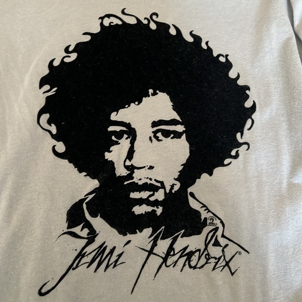 Old Navy Jimi Hendrix Graphic Band T Shirt Gray Mens Medium - Picture 3 of 4